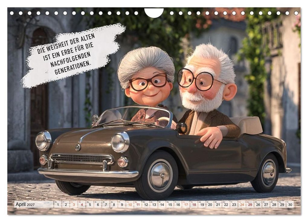 Weitere Ansicht: Oma und Opa - Sprüche über das Alter (Wandkalender 2027 DIN A4 quer), CALVENDO Monatskalender | Calvendo, Dirk Meutzner