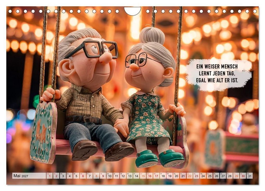 Weitere Ansicht: Oma und Opa - Sprüche über das Alter (Wandkalender 2027 DIN A4 quer), CALVENDO Monatskalender | Calvendo, Dirk Meutzner