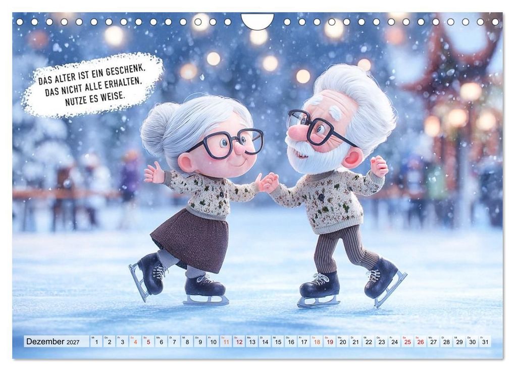 Weitere Ansicht: Oma und Opa - Sprüche über das Alter (Wandkalender 2027 DIN A4 quer), CALVENDO Monatskalender | Calvendo, Dirk Meutzner