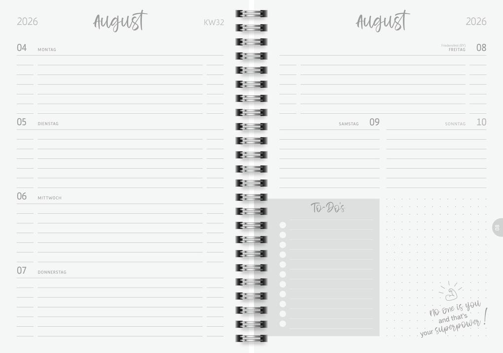 Weitere Ansicht: Schülerkalender Style 2026/2027 "Harmony" | A5, Kunststoff