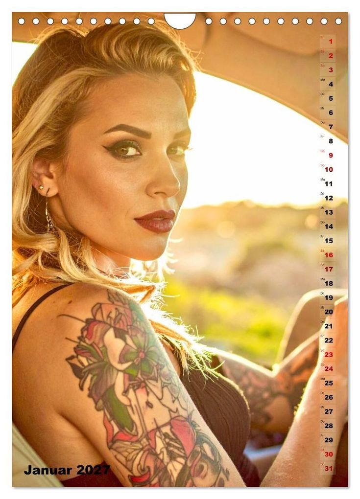 Weitere Ansicht: Tattoo Beautys (Wandkalender 2027 DIN A4 hoch), CALVENDO Monatskalender | Calvendo, Udo Talmon