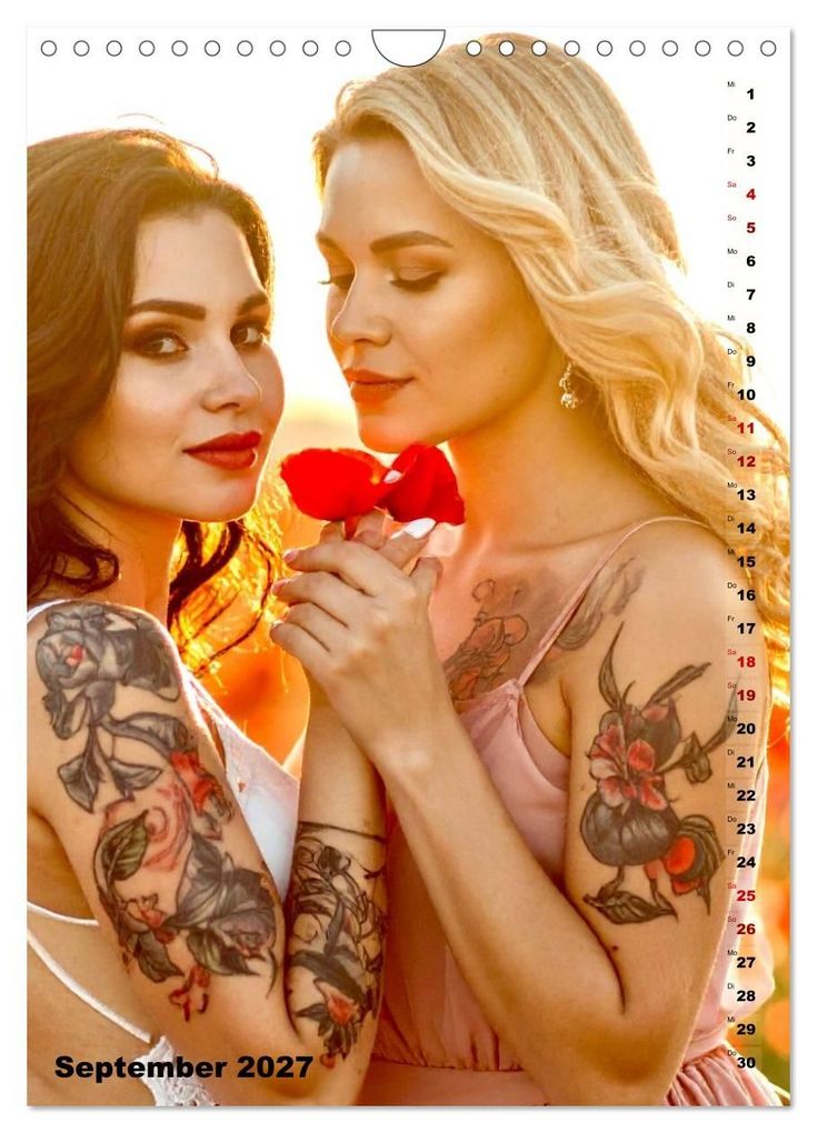 Weitere Ansicht: Tattoo Beautys (Wandkalender 2027 DIN A4 hoch), CALVENDO Monatskalender | Calvendo, Udo Talmon
