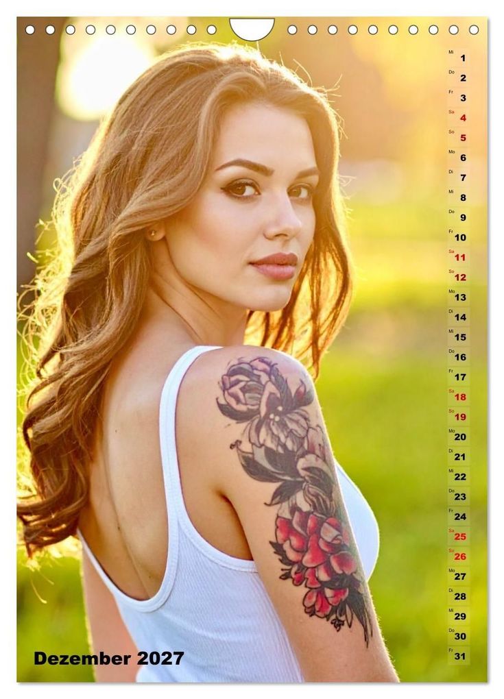 Weitere Ansicht: Tattoo Beautys (Wandkalender 2027 DIN A4 hoch), CALVENDO Monatskalender | Calvendo, Udo Talmon