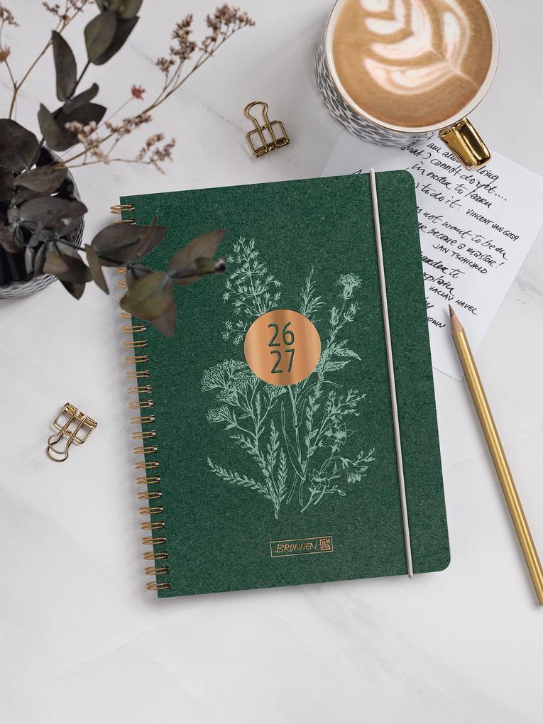 Weitere Ansicht: Schülerkalender 2026/2027 "Botanical" | A5, Karton