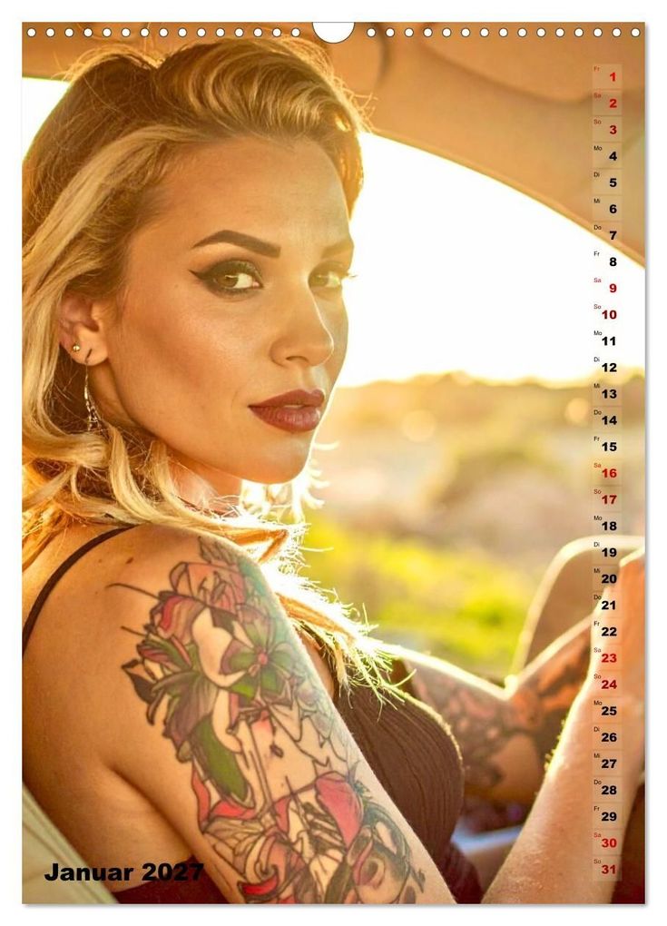 Weitere Ansicht: Tattoo Beautys (Wandkalender 2027 DIN A3 hoch), CALVENDO Monatskalender | Calvendo, Udo Talmon
