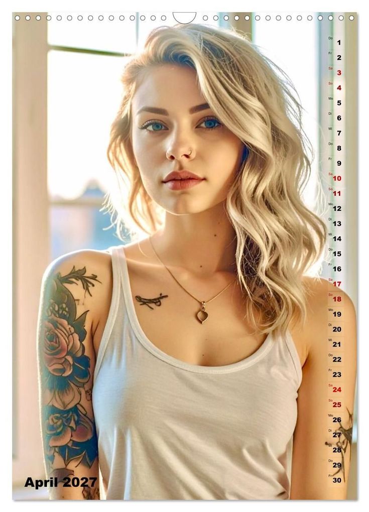 Weitere Ansicht: Tattoo Beautys (Wandkalender 2027 DIN A3 hoch), CALVENDO Monatskalender | Calvendo, Udo Talmon