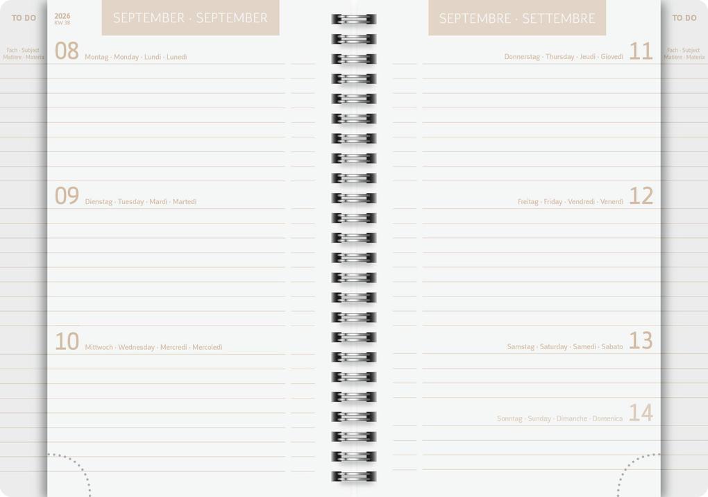 Weitere Ansicht: Schülerkalender 2026/2027 "Capy" | A5, Kunststoff