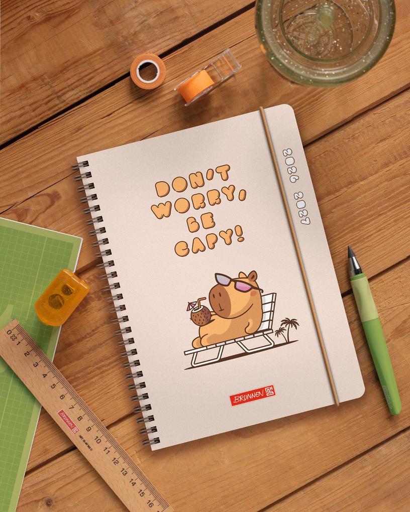 Weitere Ansicht: Schülerkalender 2026/2027 "Capy" | A6, Kunststoff