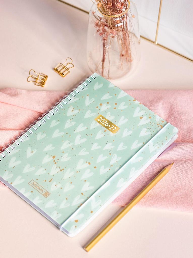 Weitere Ansicht: Schülerkalender 2026/2027 "Hearts" | A6, Kunststoff