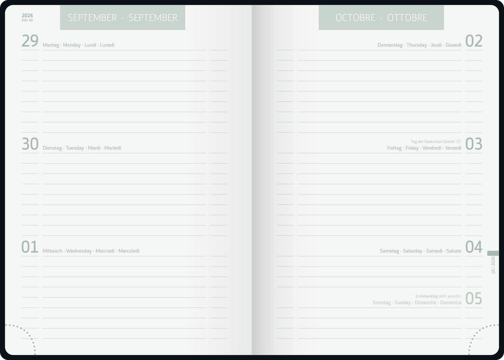 Weitere Ansicht: Schülerkalender 2026/2027 "Bloom" | A5, Textil