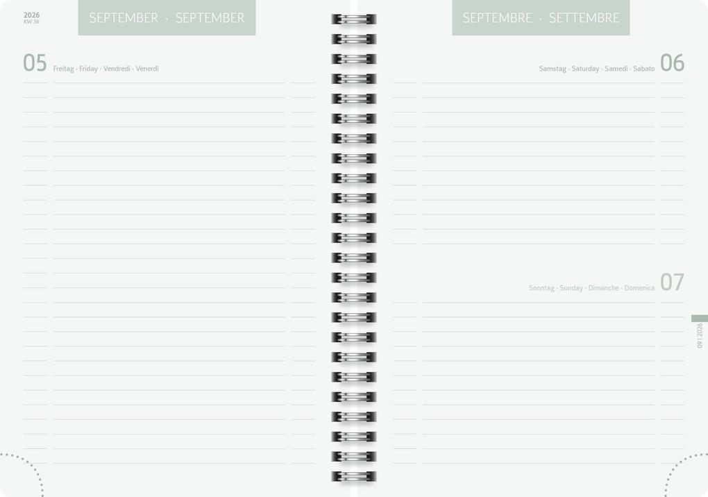 Weitere Ansicht: Schülerkalender 2026/2027 "Hearts" | A5, Kunststoff