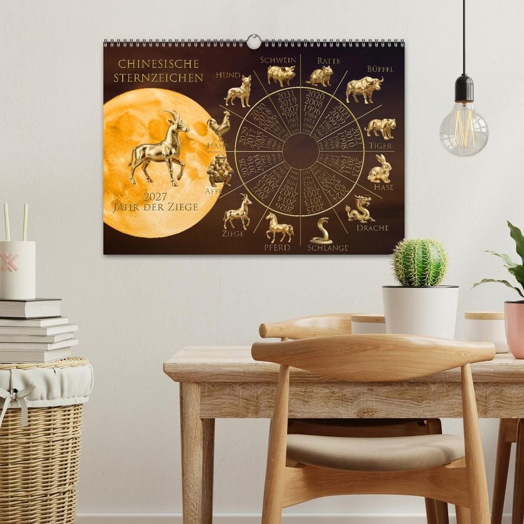 Weitere Ansicht: Chinesische Sternzeichen (Wandkalender 2027 DIN A3 quer), CALVENDO Monatskalender | Calvendo, Claudia Kleemann
