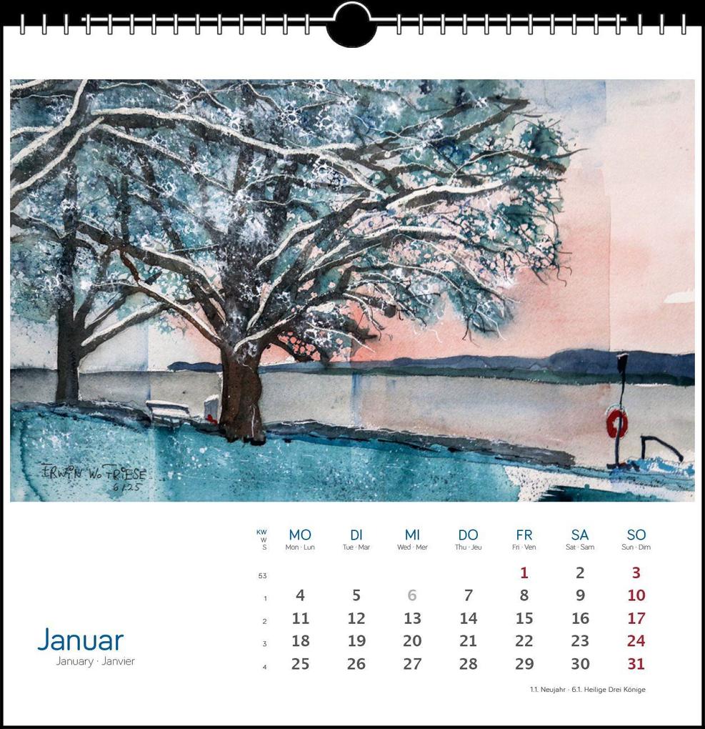 Weitere Ansicht: Bodensee Aquarell 2027 | Erwin W. Friese