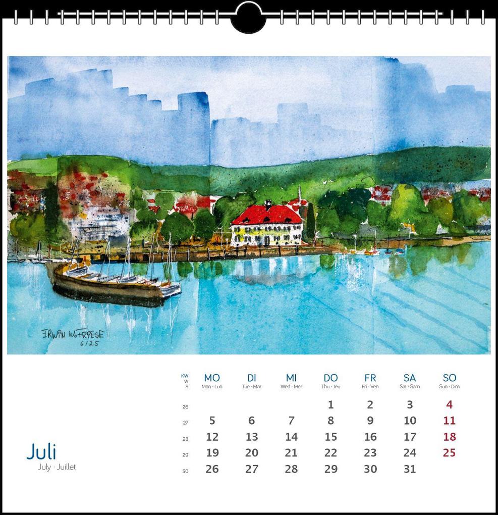 Weitere Ansicht: Bodensee Aquarell 2027 | Erwin W. Friese