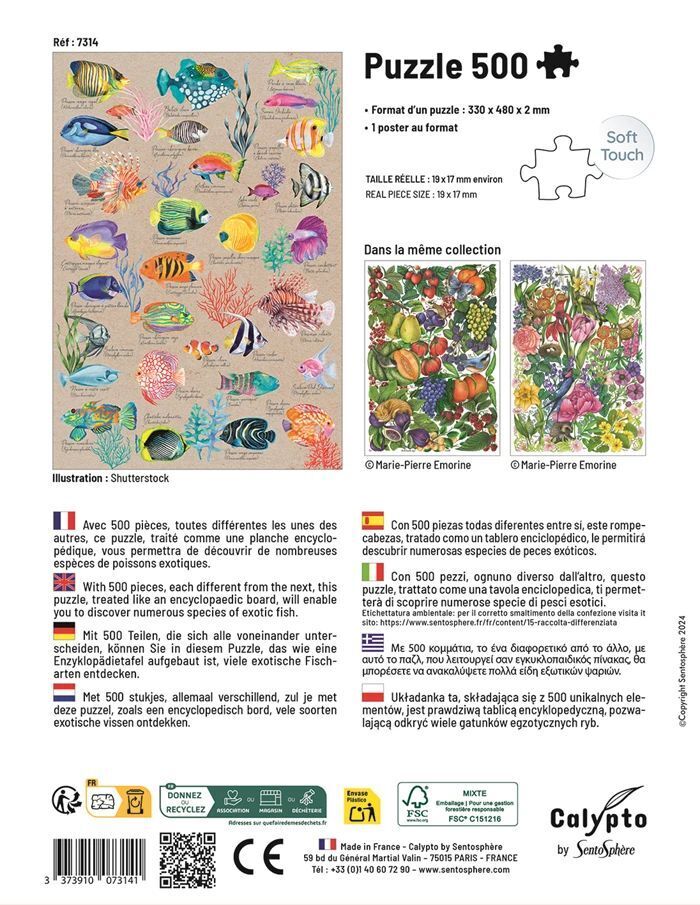 Weitere Ansicht: CALYPTO - Exotische Fische 500 Teile