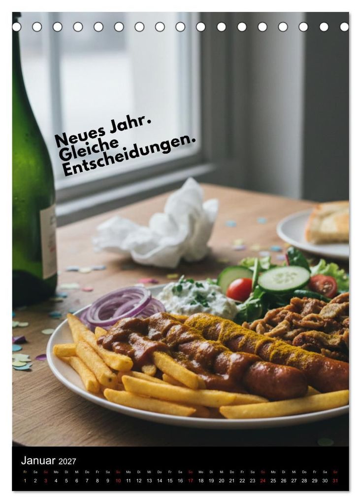 Weitere Ansicht: Taxi-Teller-Kalender (Tischkalender 2027 DIN A5 hoch), CALVENDO Monatskalender | Calvendo, Mettfluencer