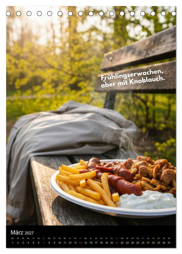 Weitere Ansicht: Taxi-Teller-Kalender (Tischkalender 2027 DIN A5 hoch), CALVENDO Monatskalender | Calvendo, Mettfluencer