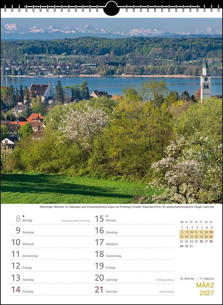 Weitere Ansicht: Zwei-Wochenplaner Bodensee 2027