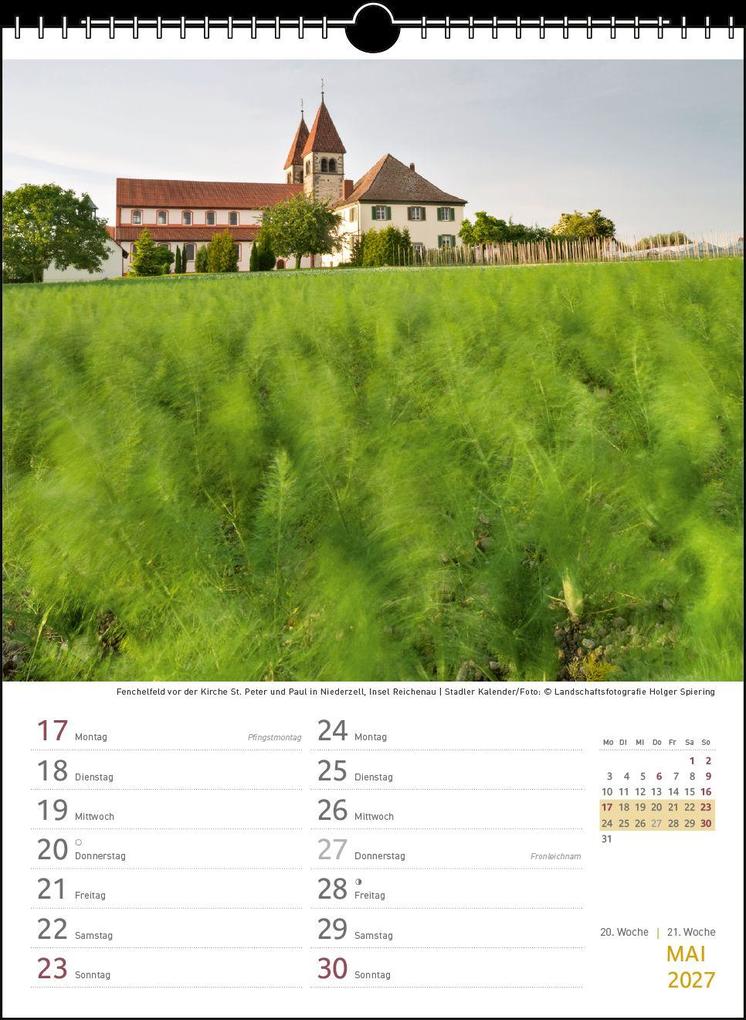 Weitere Ansicht: Zwei-Wochenplaner Bodensee 2027