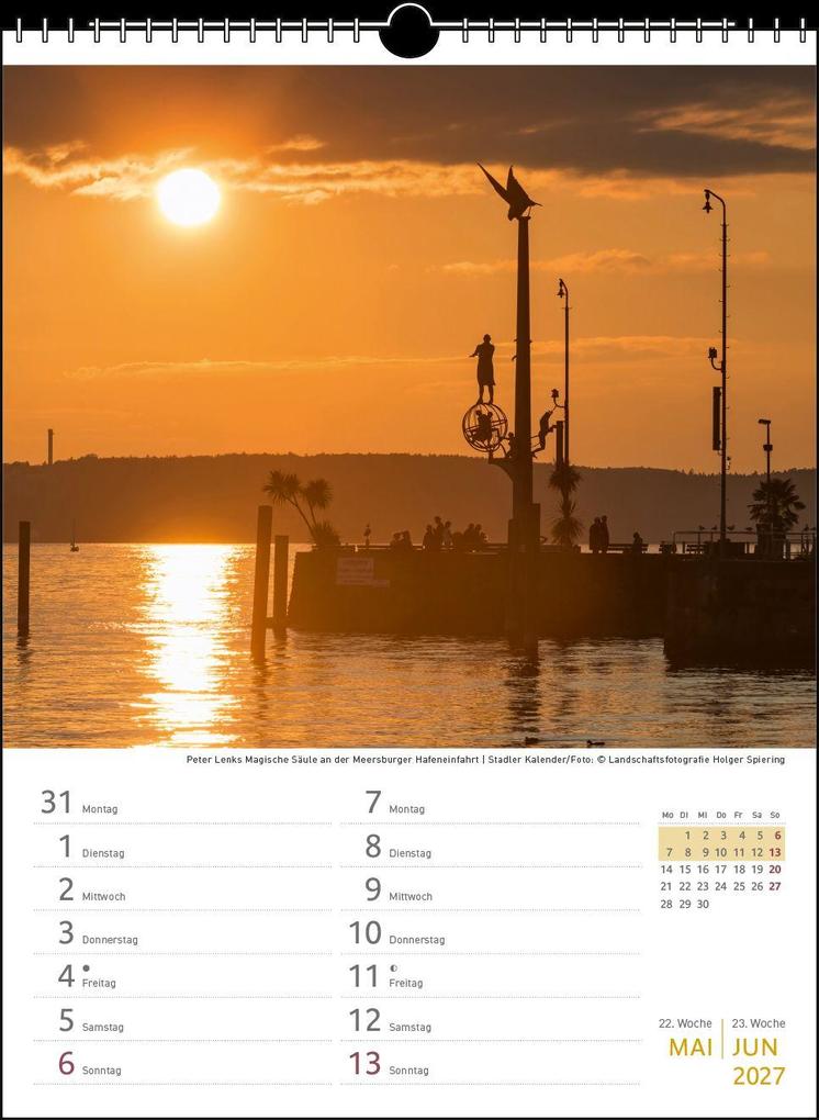 Weitere Ansicht: Zwei-Wochenplaner Bodensee 2027