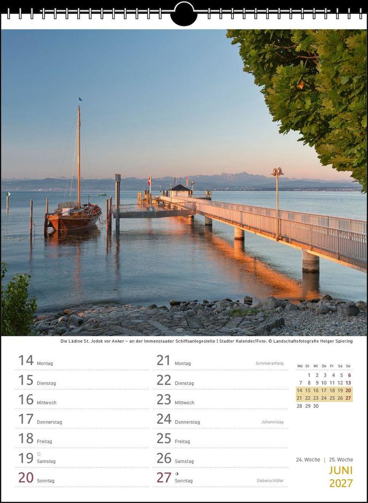 Weitere Ansicht: Zwei-Wochenplaner Bodensee 2027