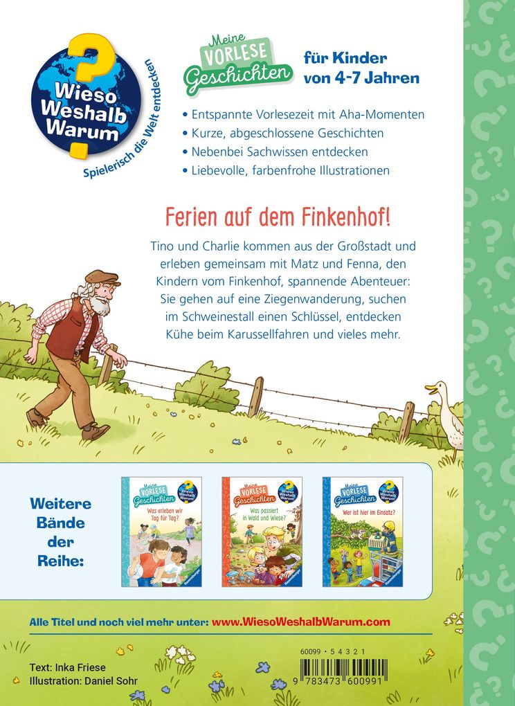 Weitere Ansicht: Wieso? Weshalb? Warum? Meine Vorlesegeschichten, Band 4 - Was entdecken wir auf dem Bauernhof? | Inka Friese