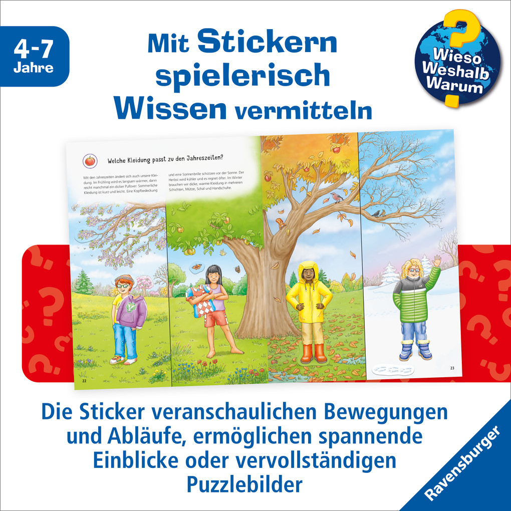 Weitere Ansicht: Wieso? Weshalb? Warum? Stickerheft - Jahreszeiten