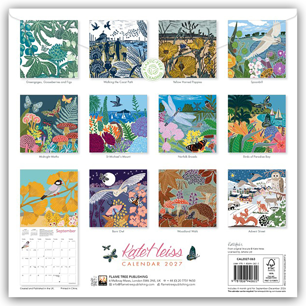 Weitere Ansicht: Kate Heiss Kunstkalender 2027 - Original Flame Tree Publishing-Kalender [Kalender] | Tree Flame, Flame Tree Publishing