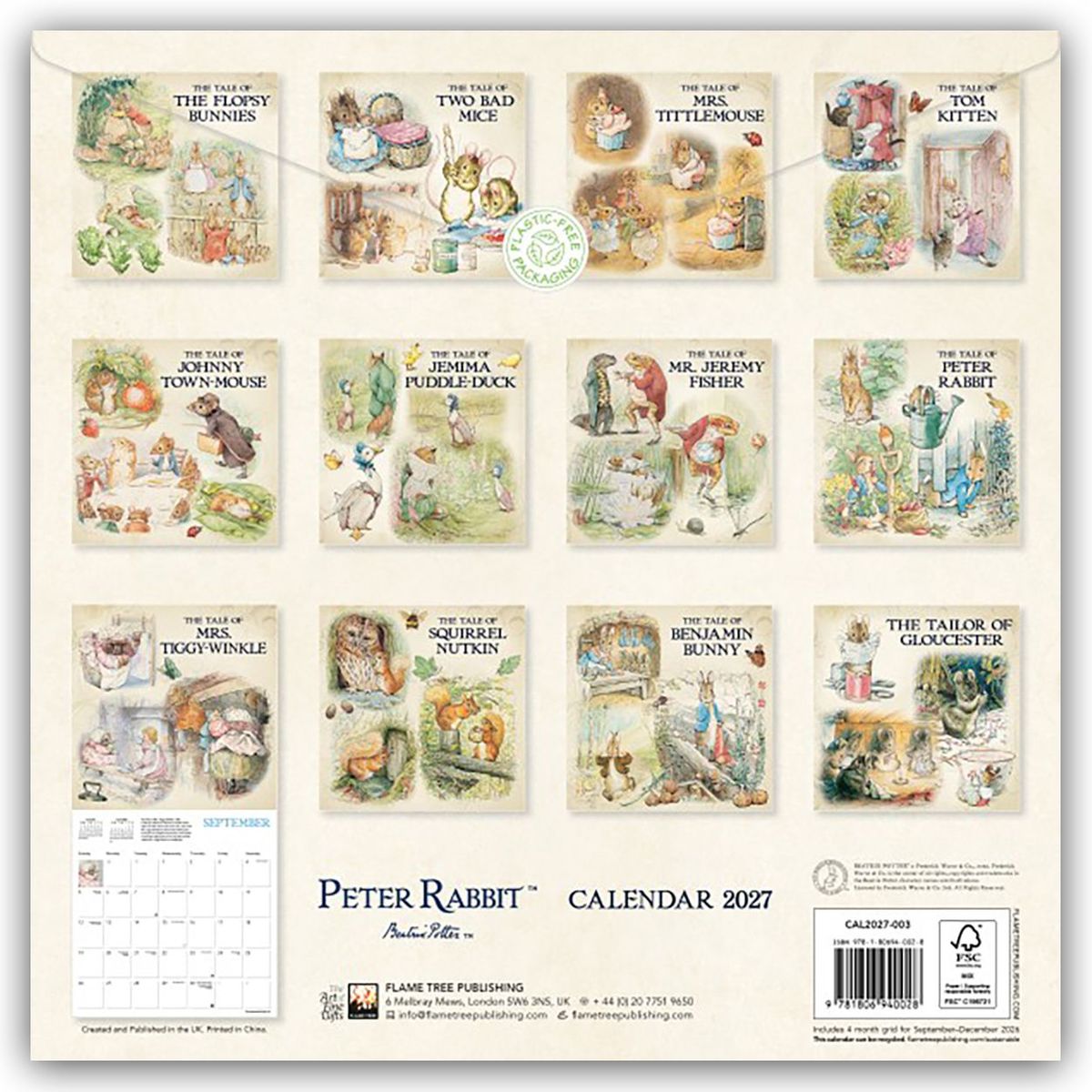 Weitere Ansicht: The World of Peter Rabbit - Die Welt von Peter Rabbit 2027 - Original Flame Tree Publishing-Kalender [Kalender] | Tree Flame, Flame Tree Publishing