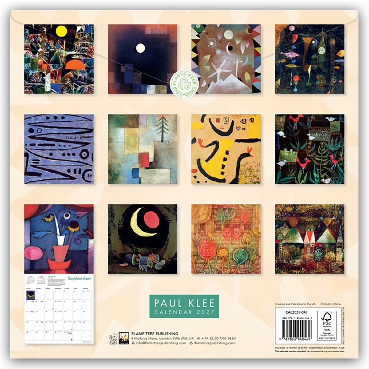 Weitere Ansicht: Paul Klee 2027 - Original Flame Tree Publishing-Kalender [Kalender] | Tree Flame, Flame Tree Publishing