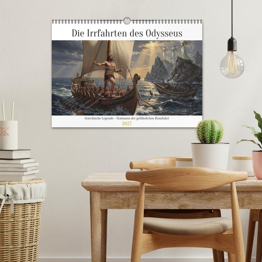 Weitere Ansicht: Die Irrfahrten des Odysseus (Wandkalender 2027 DIN A3 quer), CALVENDO Monatskalender | Calvendo, Claudia Klemann