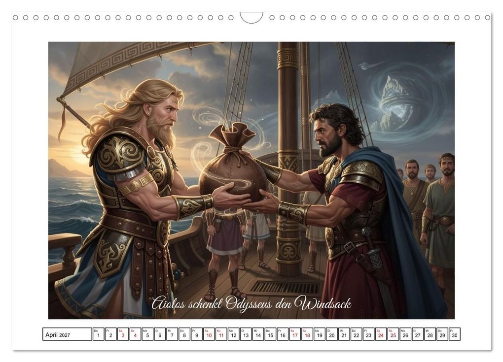 Weitere Ansicht: Die Irrfahrten des Odysseus (Wandkalender 2027 DIN A3 quer), CALVENDO Monatskalender | Calvendo, Claudia Klemann