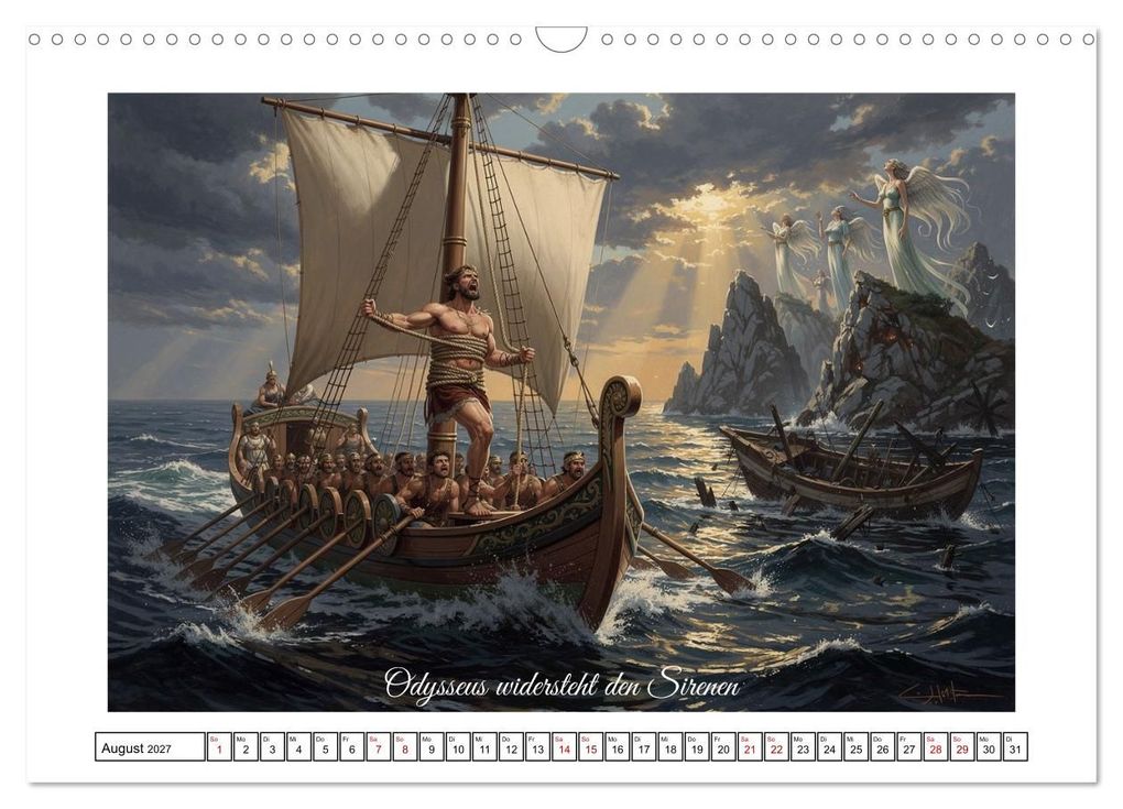 Weitere Ansicht: Die Irrfahrten des Odysseus (Wandkalender 2027 DIN A3 quer), CALVENDO Monatskalender | Calvendo, Claudia Klemann