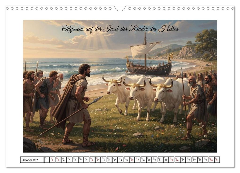 Weitere Ansicht: Die Irrfahrten des Odysseus (Wandkalender 2027 DIN A3 quer), CALVENDO Monatskalender | Calvendo, Claudia Klemann