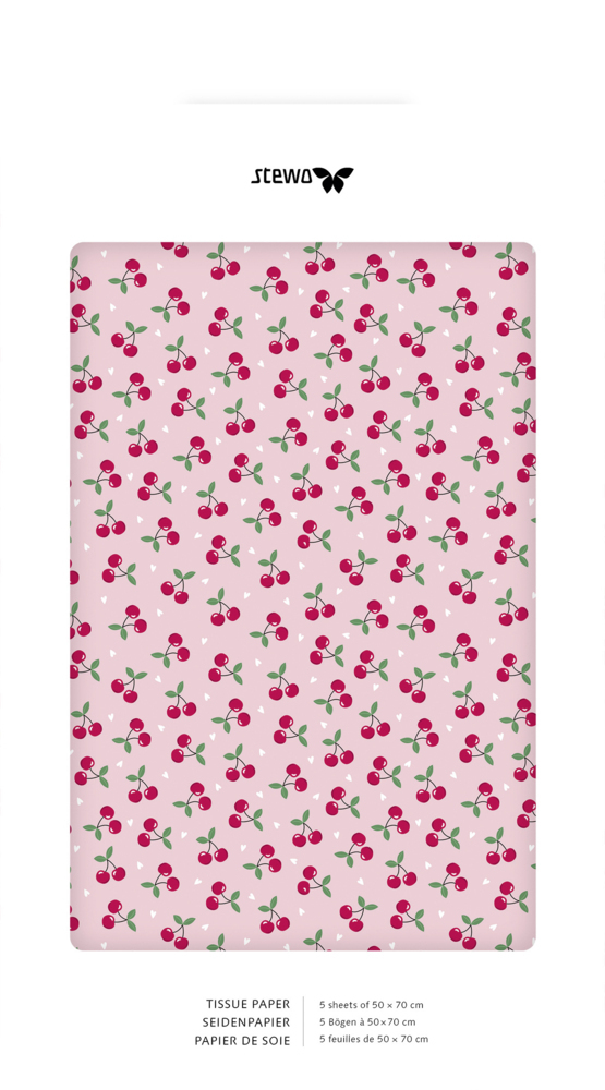 Weitere Ansicht: Seidenpapier 50x70cm Chera rosa