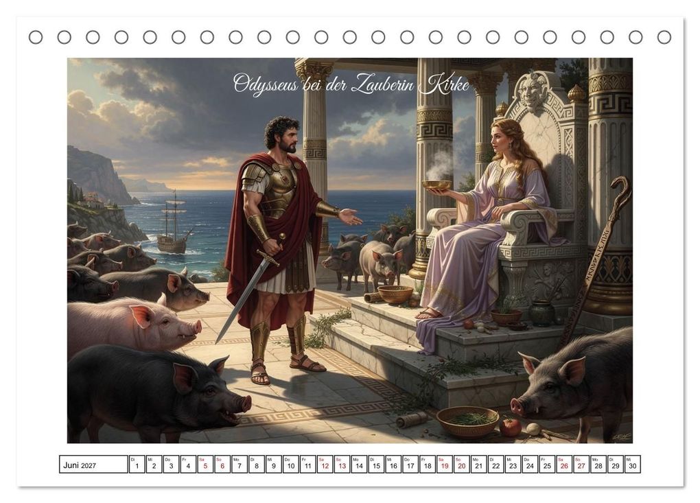Weitere Ansicht: Die Irrfahrten des Odysseus (Tischkalender 2027 DIN A5 quer), CALVENDO Monatskalender | Calvendo, Claudia Klemann