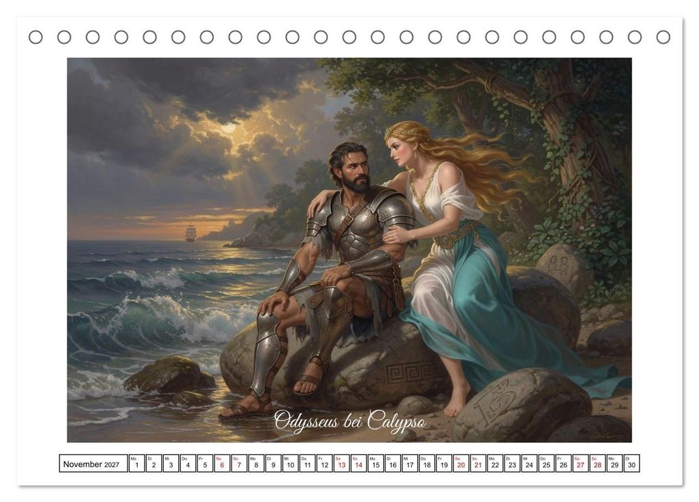 Weitere Ansicht: Die Irrfahrten des Odysseus (Tischkalender 2027 DIN A5 quer), CALVENDO Monatskalender | Calvendo, Claudia Klemann