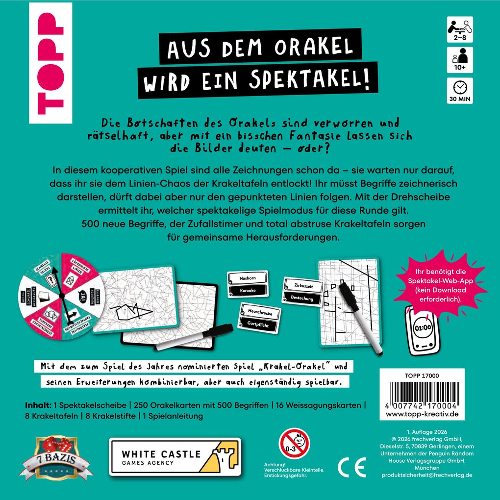Weitere Ansicht: Krakel-Spektakel - Dreh die Scheibe und krakle mit 6 brandneuen Challenges | 7 Bazis, Bazis