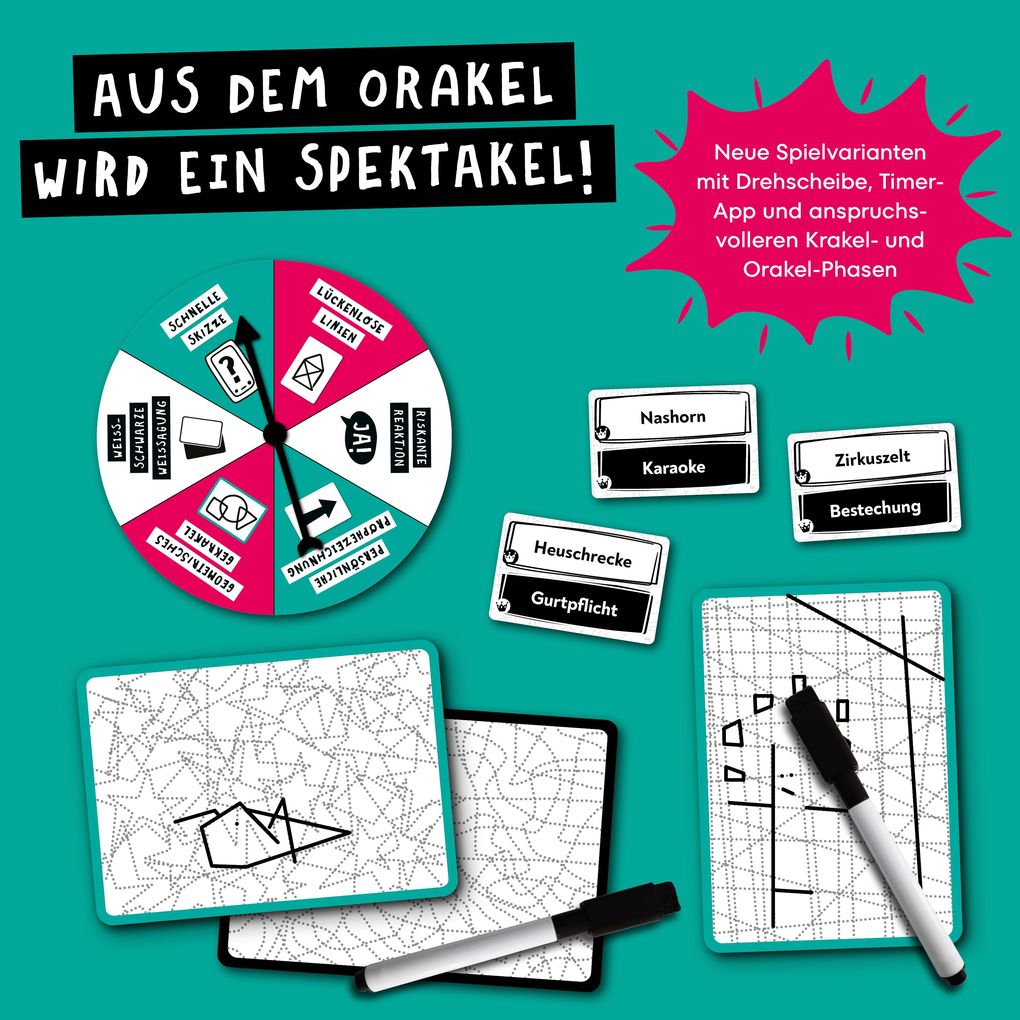 Weitere Ansicht: Krakel-Spektakel - Dreh die Scheibe und krakle mit 6 brandneuen Challenges | 7 Bazis, Bazis