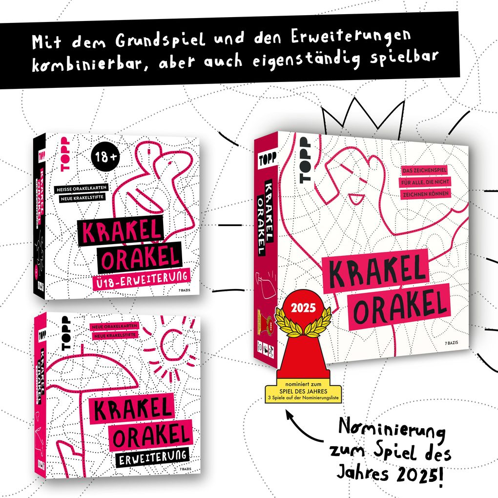 Weitere Ansicht: Krakel-Spektakel - Dreh die Scheibe und krakle mit 6 brandneuen Challenges | 7 Bazis, Bazis