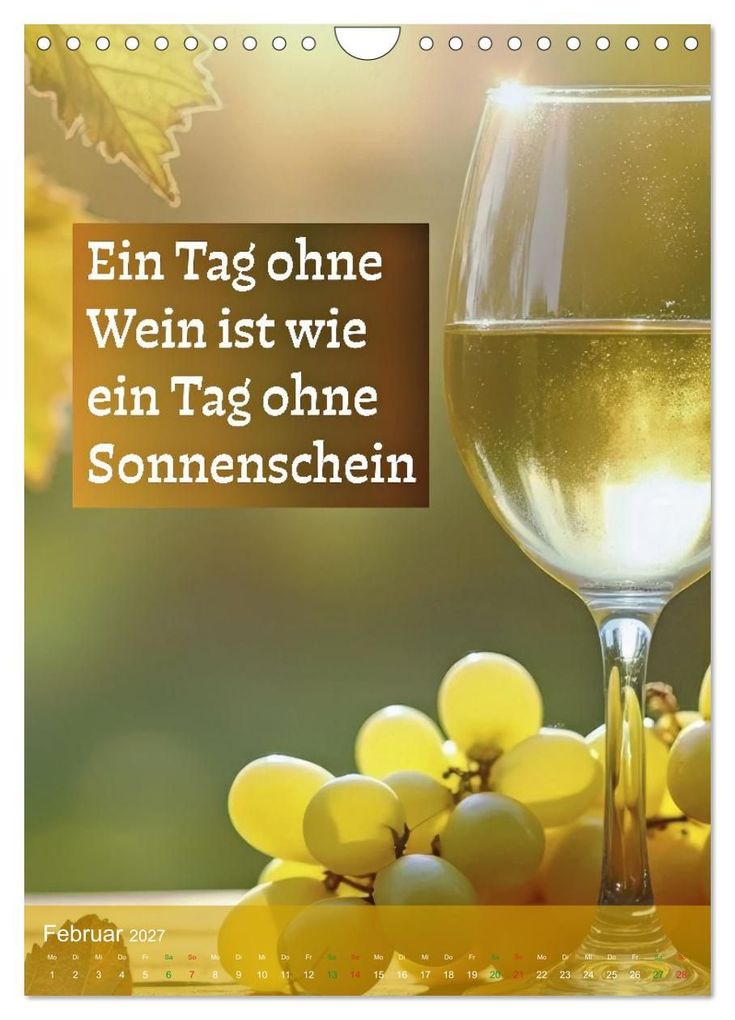 Weitere Ansicht: Im Zeichen des Weins - Gedanken für Geniesser (Wandkalender 2027 DIN A4 hoch), CALVENDO Monatskalender | Calvendo, Susan Michel