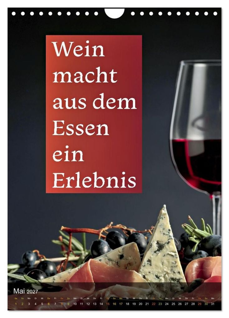 Weitere Ansicht: Im Zeichen des Weins - Gedanken für Geniesser (Wandkalender 2027 DIN A4 hoch), CALVENDO Monatskalender | Calvendo, Susan Michel