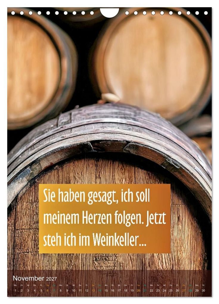 Weitere Ansicht: Im Zeichen des Weins - Gedanken für Geniesser (Wandkalender 2027 DIN A4 hoch), CALVENDO Monatskalender | Calvendo, Susan Michel