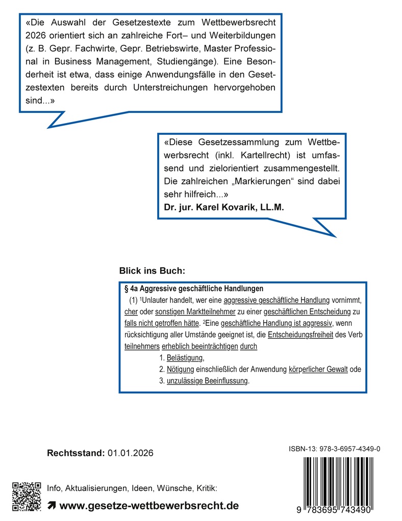 Weitere Ansicht: Wettbewerbsrecht 2026