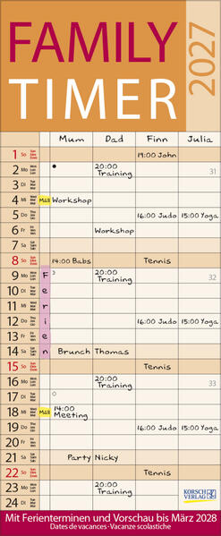 Produktbild: Family Timer Lifestyle 2027