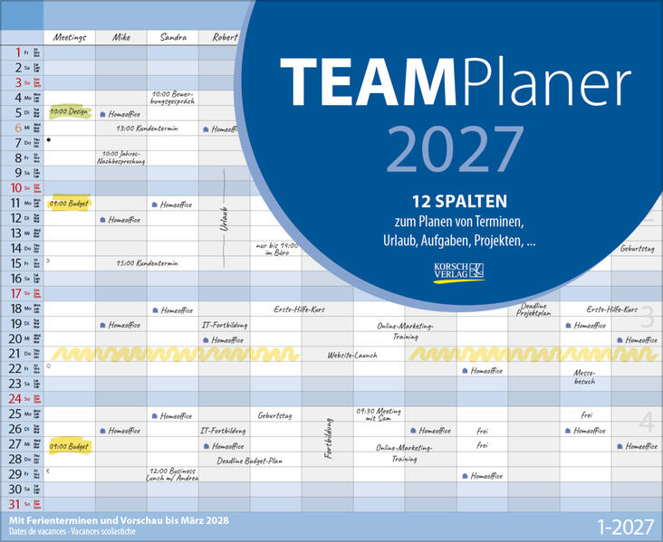 Produktbild: Teamplaner 2027