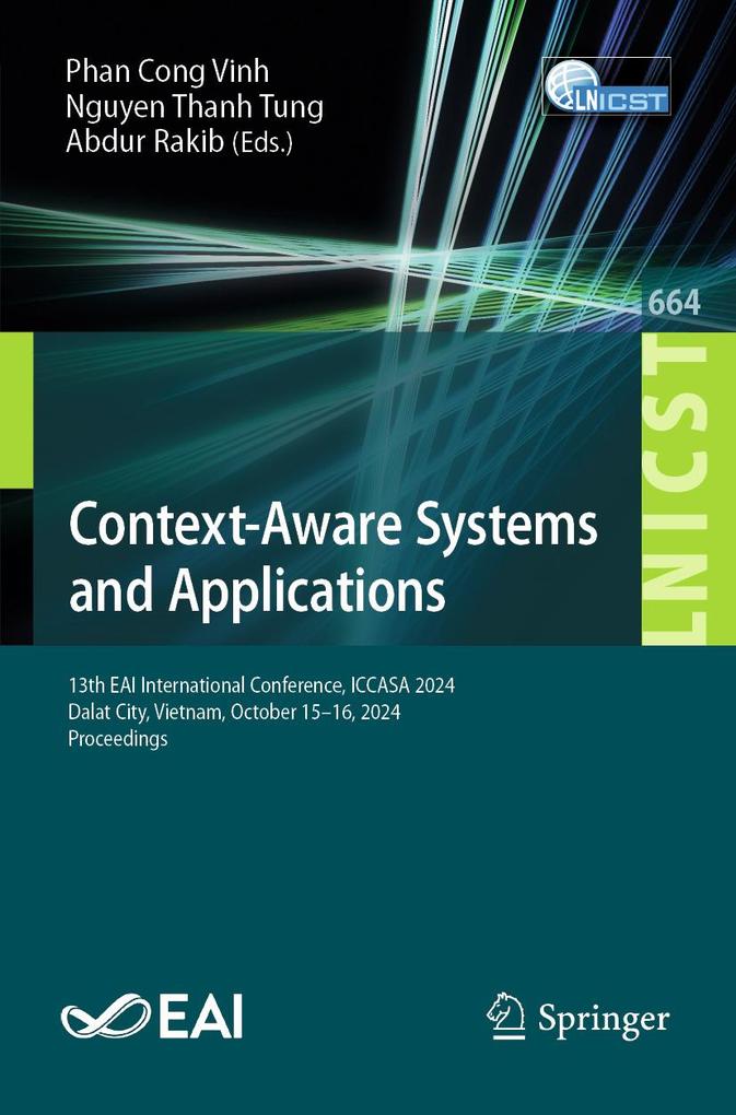 Produktbild: Context-Aware Systems and Applications
