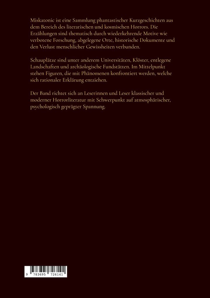 Weitere Ansicht: Miskatonic | John Pond
