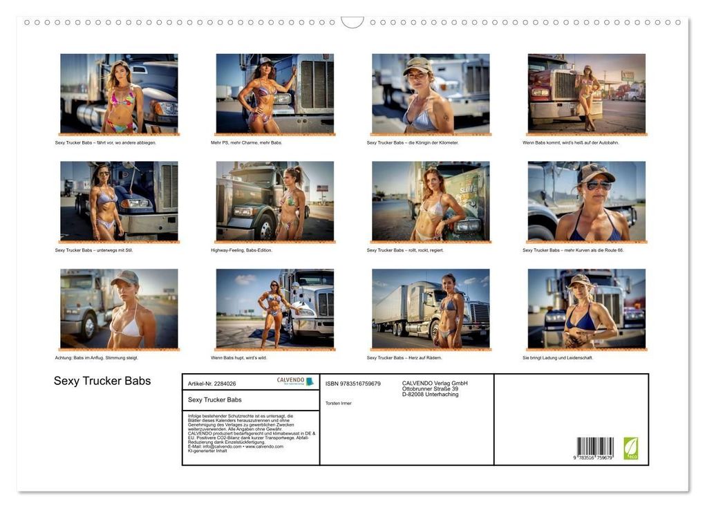 Weitere Ansicht: Sexy Trucker Babs (Wandkalender 2027 DIN A2 quer), CALVENDO Monatskalender | Calvendo, Torsten Irmer