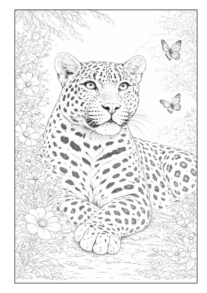 Weitere Ansicht: Wunderschöne Tierwelt Malbuch für Kinder ab 8 Jahren mit 50 schönen Ausmalmotiven | Josef Mickey Müller